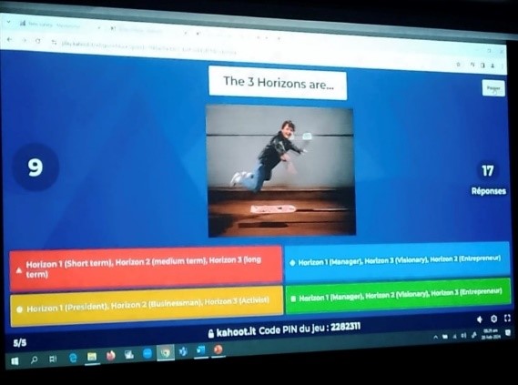 Horizon scanning exercises –participants identify emerging opportunities for change and define policy options.